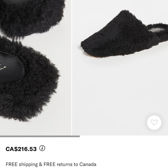 ASTER square toe sherpa slippers - Picture 3 of 7